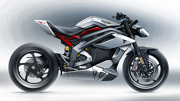 Project Triumph TE1 - Prototype electric motorcycle sketches